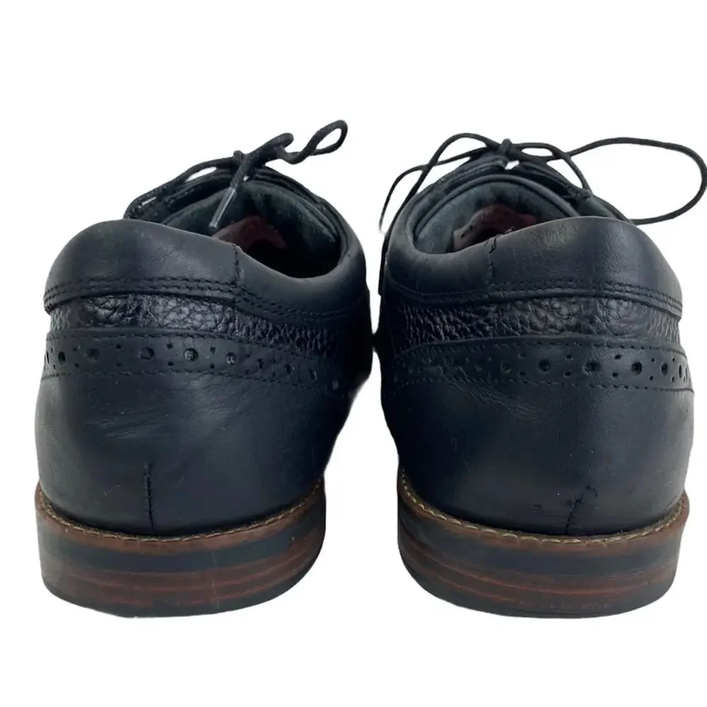 Rockport Dustyn Leather Wingtip Oxfords Black 11